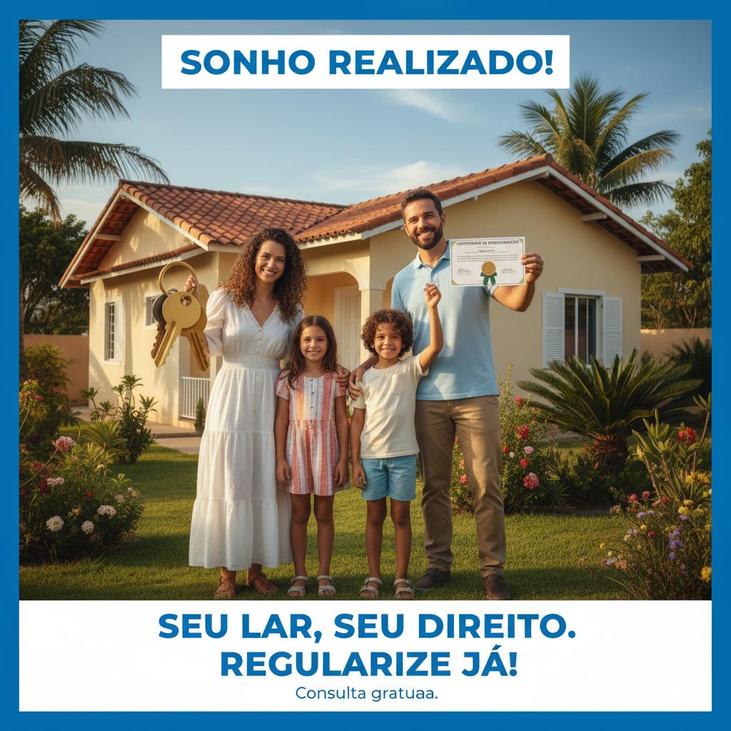 Família realizada com imóvel regularizado - Réponse