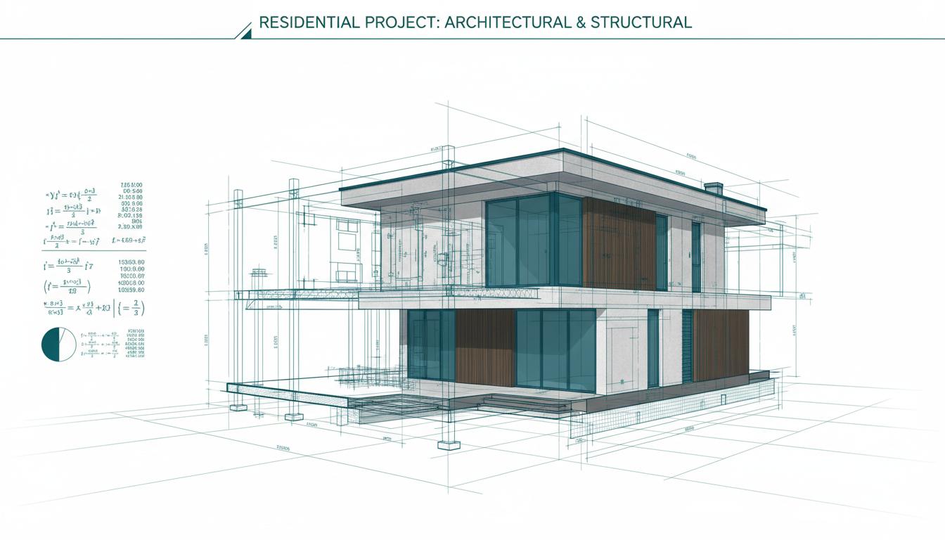 Projeto arquitetônico e estrutural - Engenharia Réponse